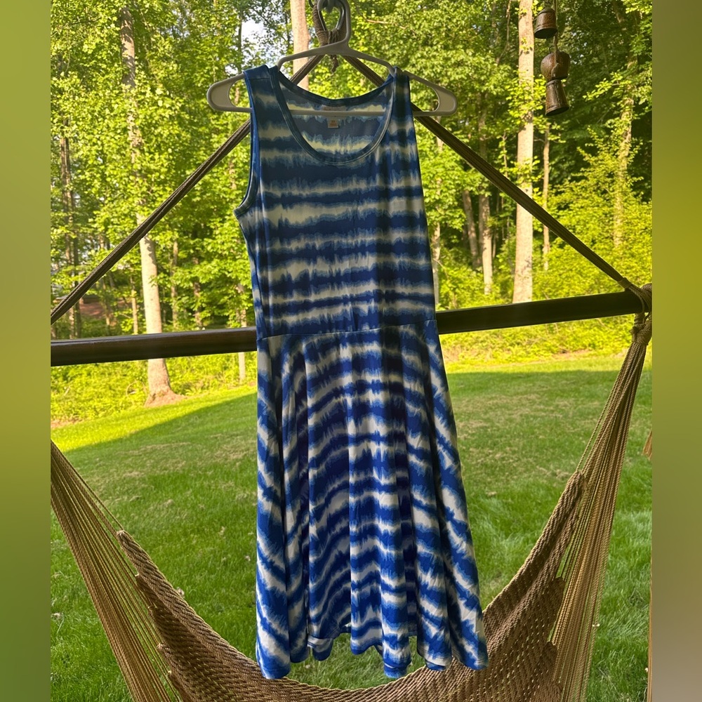 LulaRoe tie dye mid length dress